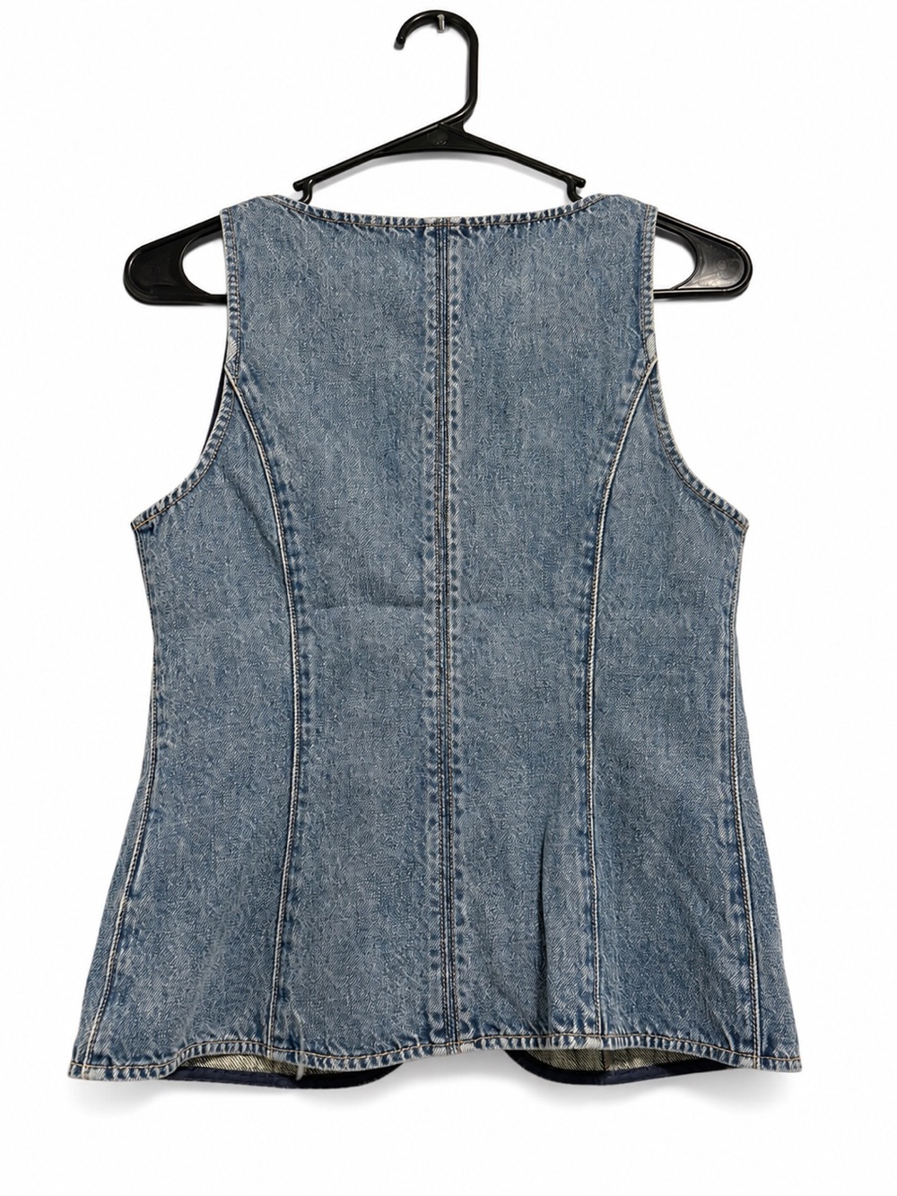 rag & bone Navy-Trim Denim Top - Picture 3 of 5